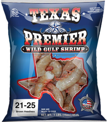 21/25 ct Gulf Shrimp Shell On