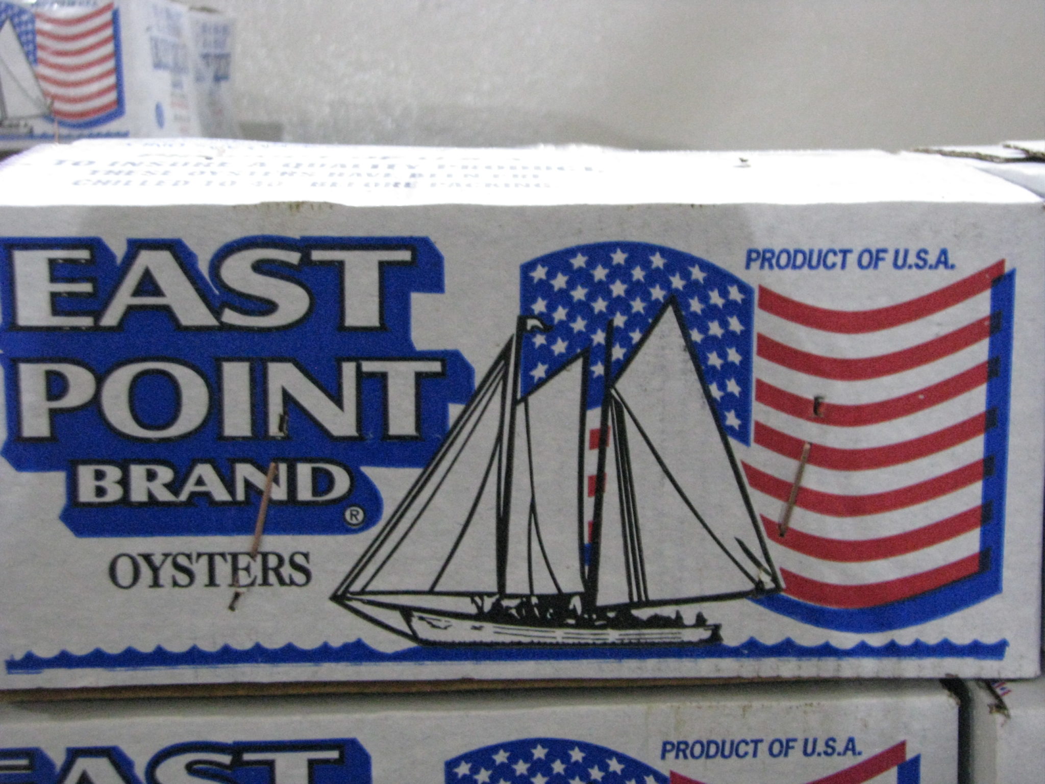 1 Box (100 count) East Point Oysters Absolutely Fresh Seafood Market