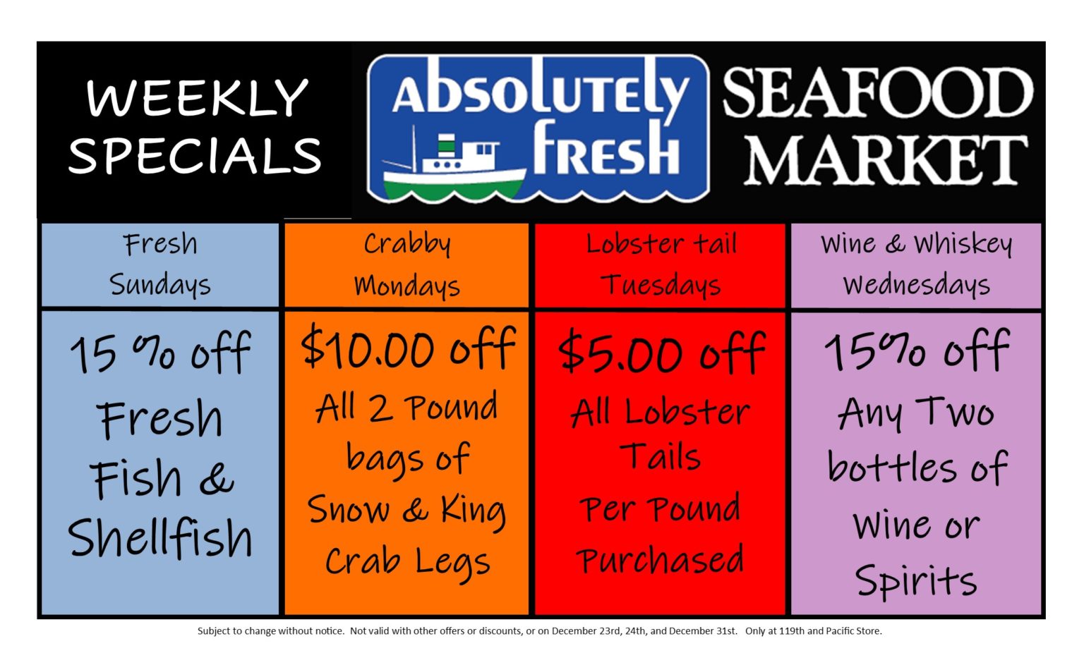 Home Absolutely Fresh Seafood Market