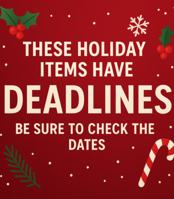 Deadline Pre-Order Items